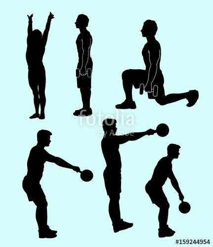 431x500 Fitness Sport Activity Silhouette. Good Use For Symbol, Logo, Web
