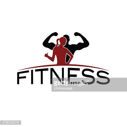 416x416 Man And Woman Of Fitness Silhouette Character Premium Clipart