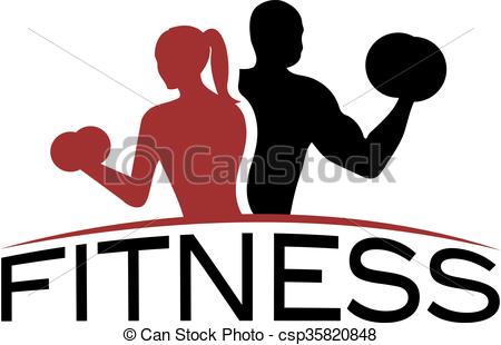 450x310 Man And Woman Of Fitness Silhouette Character Vector Design Eps