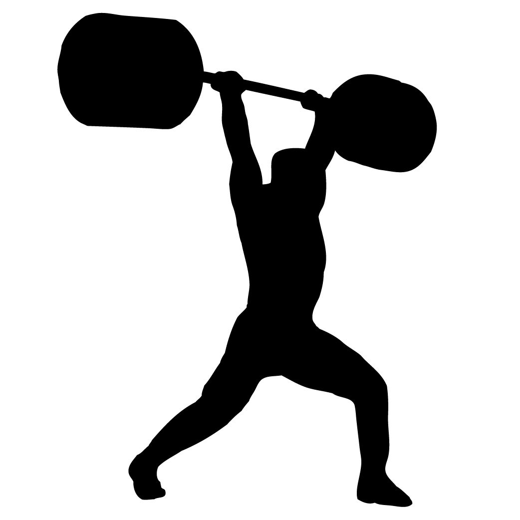 1042x1042 Weightlifter Silhouette Vinyl Ideas Silhouettes