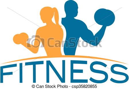 450x310 Man And Woman Of Fitness Silhouette Character Vector Design
