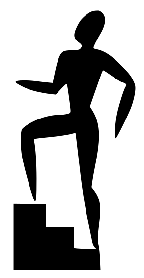 293x563 Fitness Stairs Silhouette