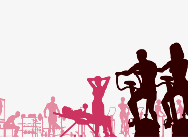 650x476 Fitness Silhouette Figures, Silhouette Figures, Fitness Png Image