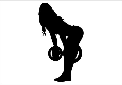 501x352 Fitness Silhouette Vector Download Silhouette Graphics Fitness