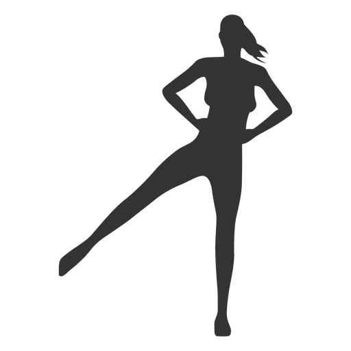 512x512 Fitness Woman Silhouette