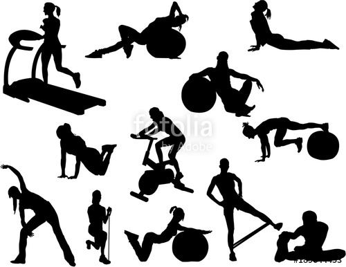 500x386 Fitness Silhouette Stock Image And Royalty Free Vector Files