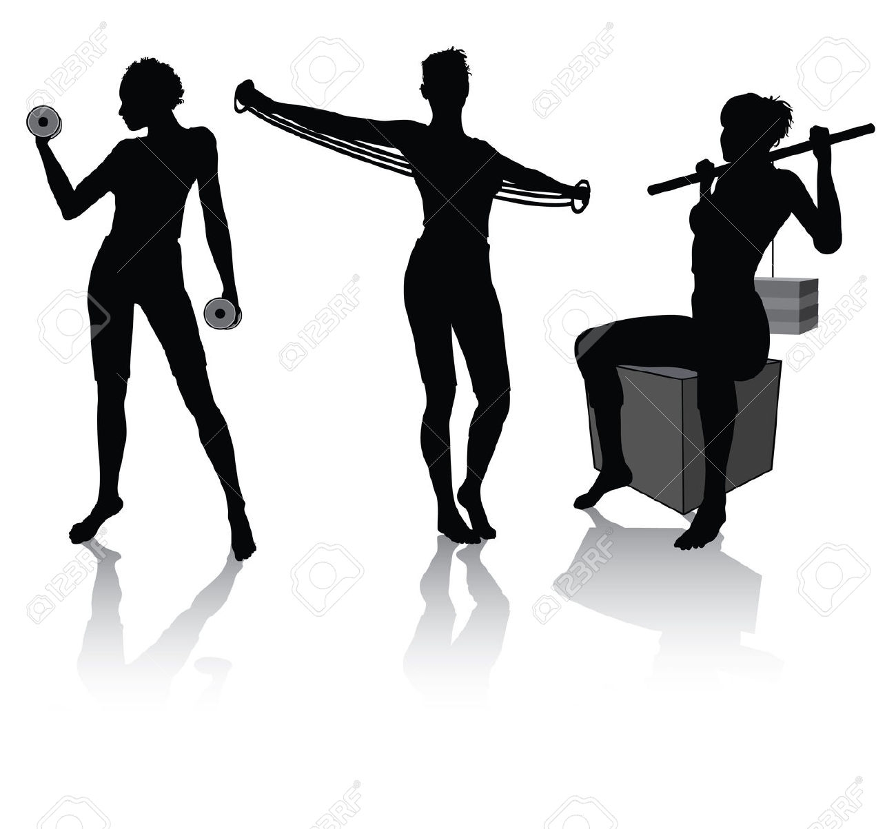 1300x1203 Fitness Woman Clipart