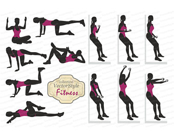 340x270 Girl Fitness Svg Etsy