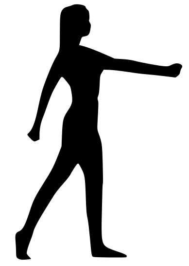 389x546 Fitness Aerobics Woman Silhouette
