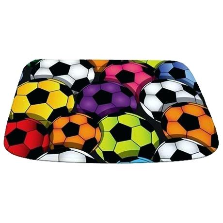 460x460 Soccer Bathroom Accessories Bath Shower Curtains Flag Bathroom