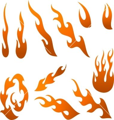 380x400 Flames Vector 3601807