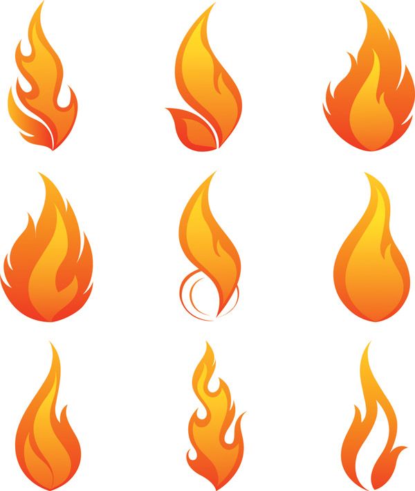 600x709 Fire Flames Vector