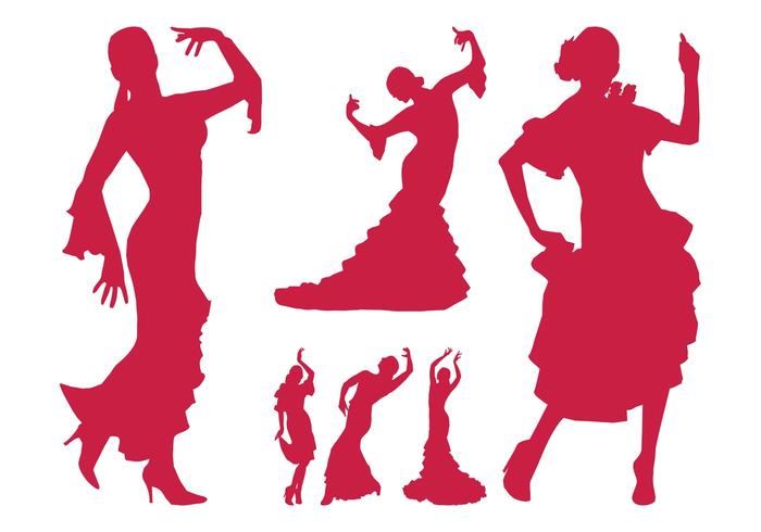 700x490 Flamenco Dancer Silhouettes
