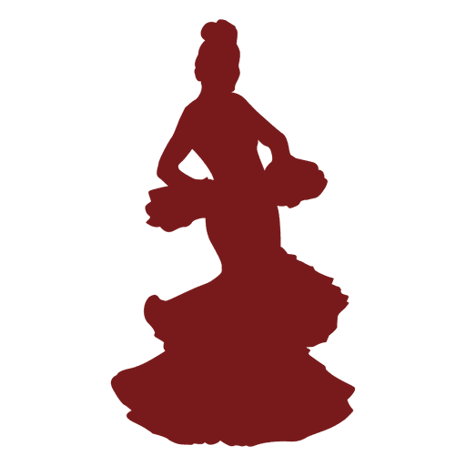 512x512 Flamenco Dancer Hands On Hips Silhouette