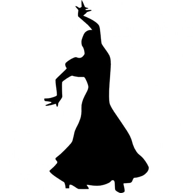 626x626 Femme Danse Flamenco Silhouette Flamenco, Silhouettes And Dancing