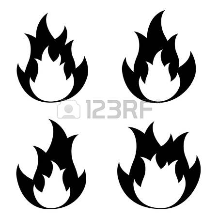 450x450 Fire Silhouette Clipart