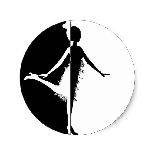 512x512 Flapper Silhouette Clip Art