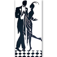 236x236 Roaring 20s Silhouettes Clip Art Clipart It's A Party