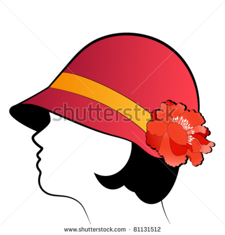 450x470 Flapper Silhouette Clip Art