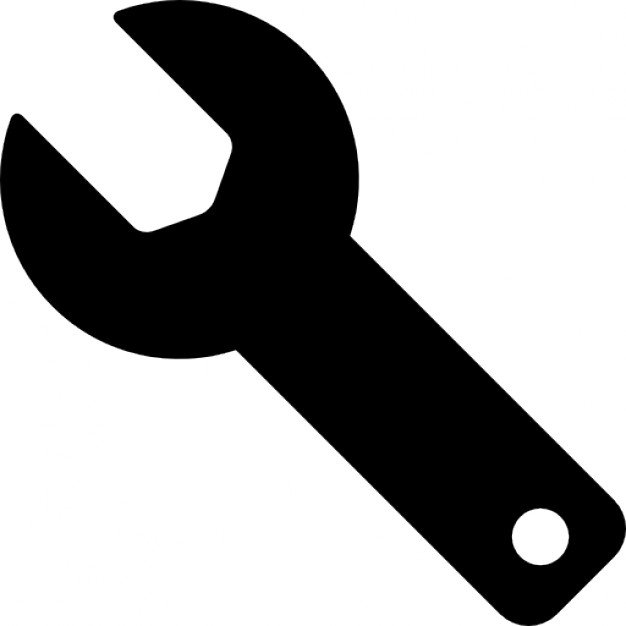 626x626 Wrench Black Silhouette Of Tool Icons Free Download