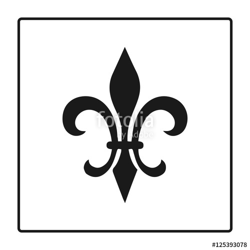 500x500 Fleur De Lis Symbol, Silhouette