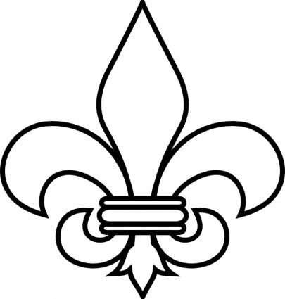 405x425 Fleur De Lis Outline Clip Art Decor Outlines, Clip
