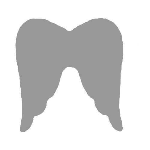 500x500 Aile Ange Forme Flex Thermocollant Customisation Tissus