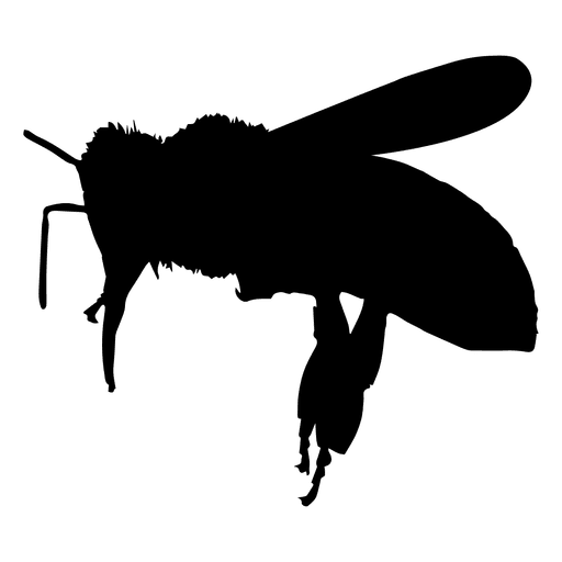 512x512 Bee Flight Silhouette