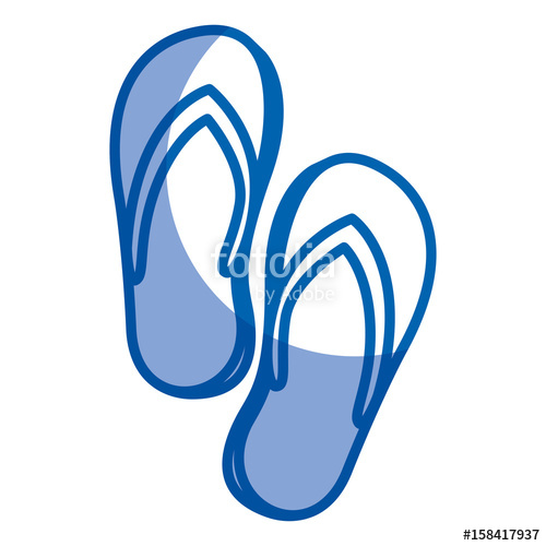 Flip Flop Silhouette Clip Art at GetDrawings | Free download