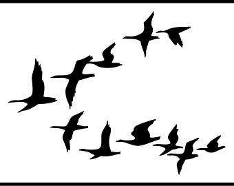 340x270 Flock Of Birds Etsy