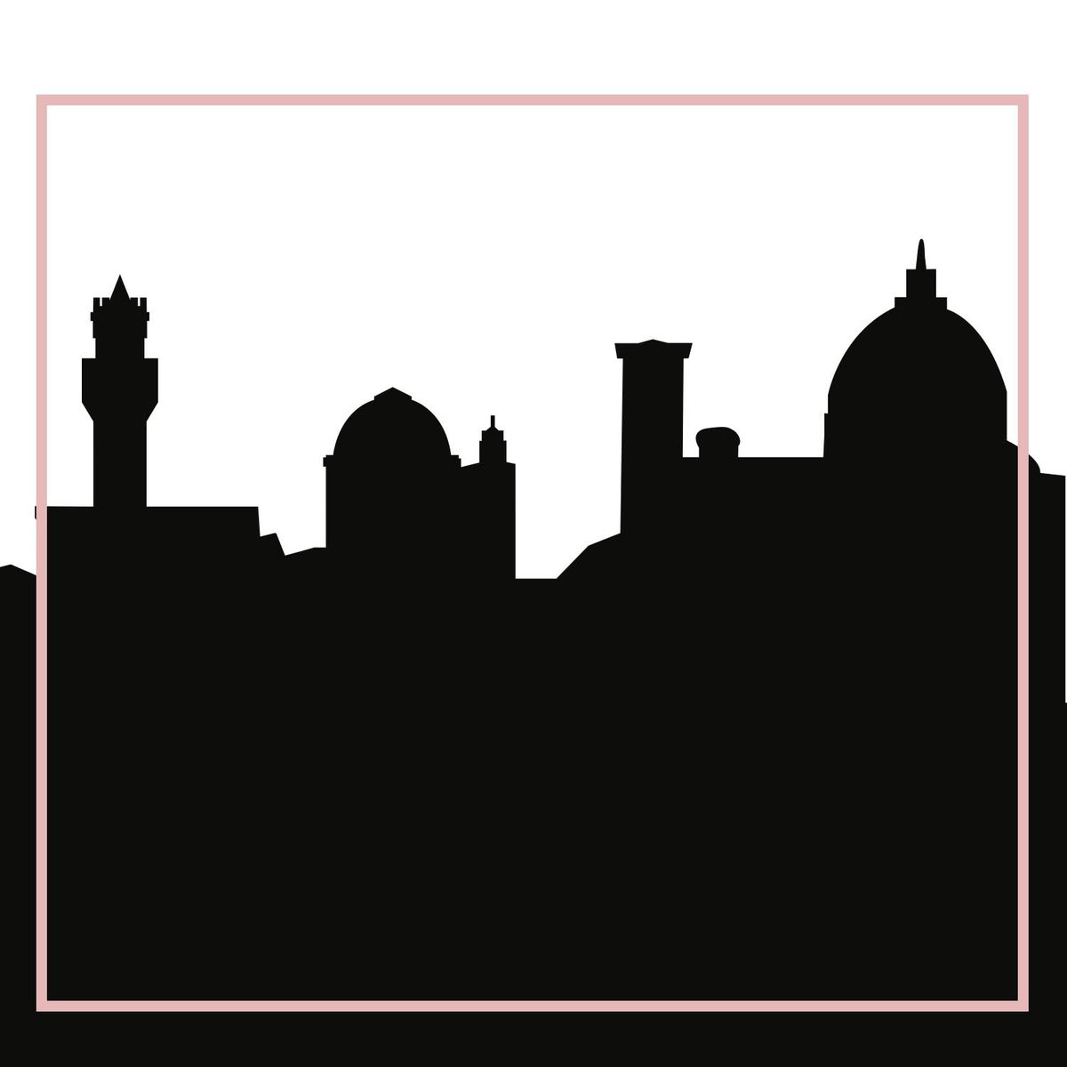 1200x1200 Florence, Italy Skyline Silhouette Cityscape Purses And Pillows