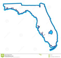 236x224 Florida State Border Line Outline Comic Art Outlines