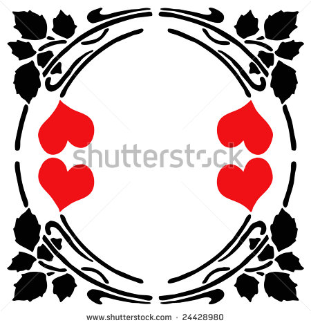 450x470 Border Black Silhouette Clipart