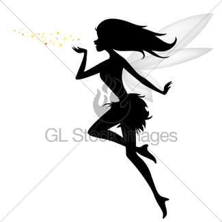 325x325 Flower Fairy With Butterfly Gl Stock Images