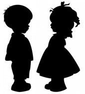 171x190 Groomsmen Silhouette Clip Art Little Boy Suit Flower Girl Free Image