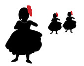170x135 Items Similar To Custom Colors! Flower Girl Silhouette For Diy