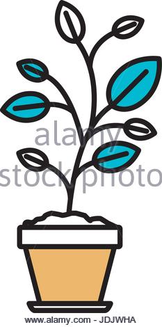233x470 Color Sections Silhouette Of Flower Pot With Set Of Coins Stock