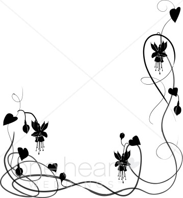 359x388 Spring Vine Border Wedding Flower Borders