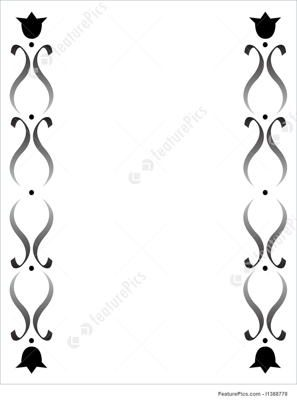 1004x1360 Templates Floral Border