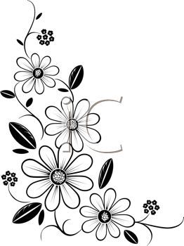 262x350 Flower%20corner%20border%20clip%20art Decoration