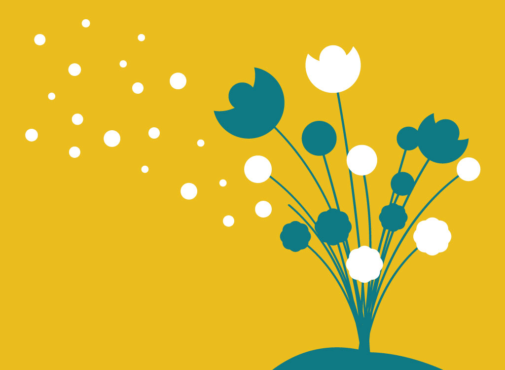 1024x750 Silhouette Flowers