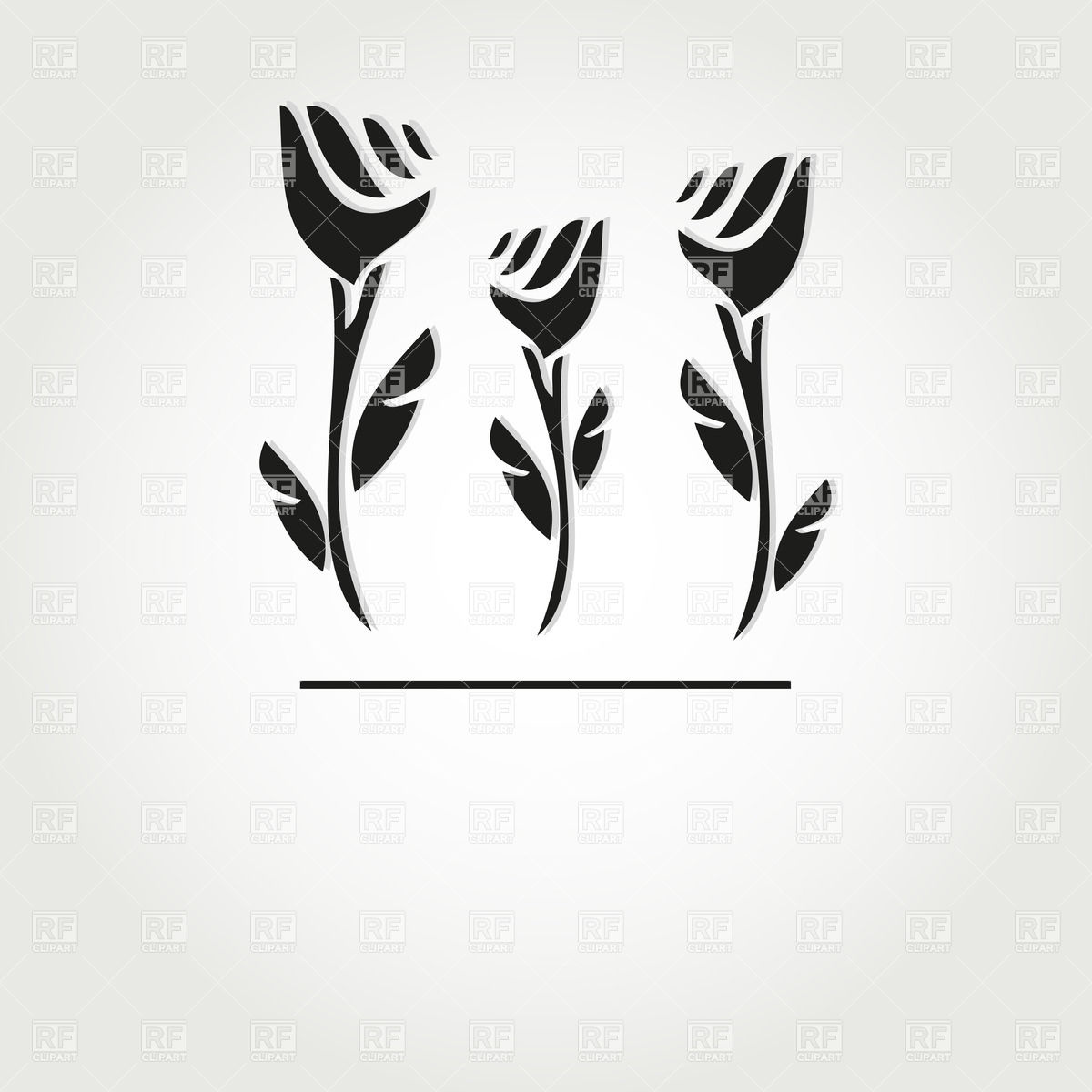 1200x1200 Blue Rose Flower Royalty Free Vector Clip Art Image