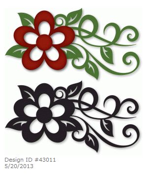 309x353 Sticker Floral 2 Portrait Wall Stickers Floral