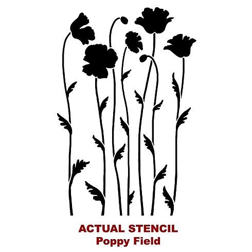 490x490 999 Poppy Field Stencil Images For Crafts