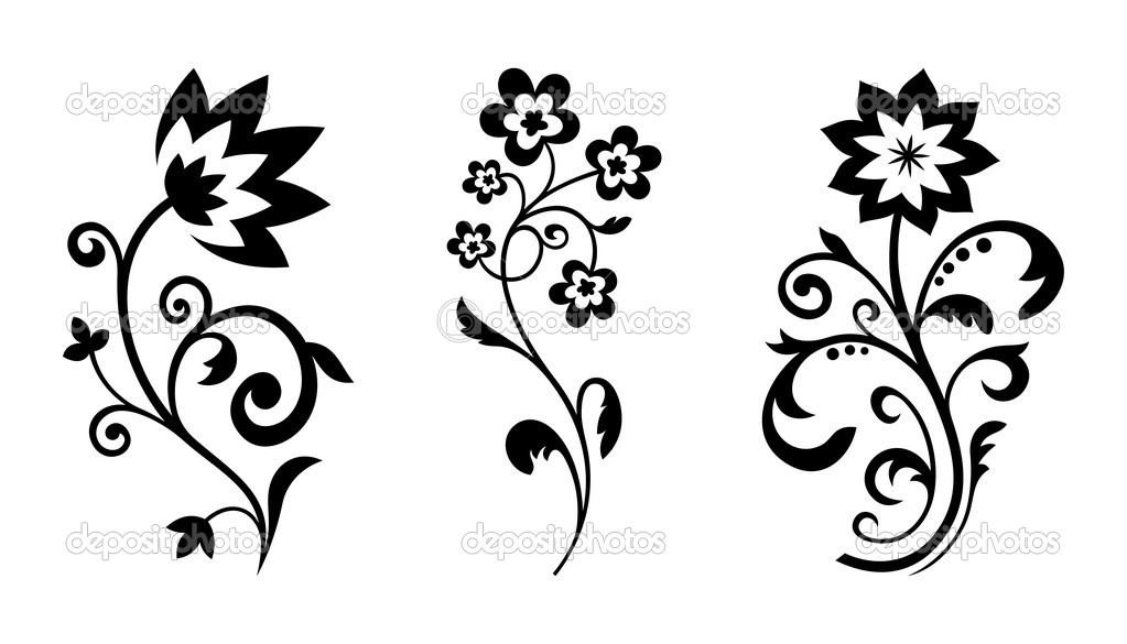 1023x585 Flower Silhouette Vector 101 Clip Art