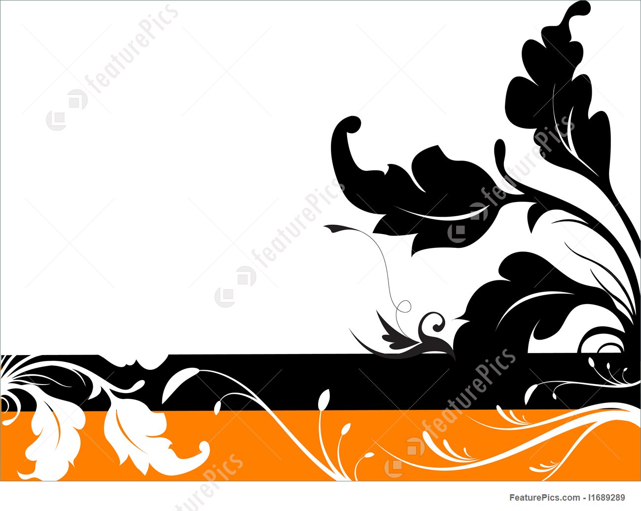 1300x1035 Templates Vector Floral Silhouette Design