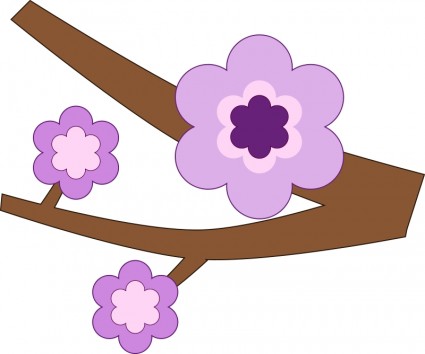 425x354 Purple Flower Silhouette Vector
