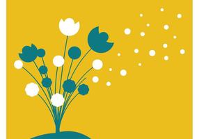 286x200 Flower Silhouette Free Vector Art