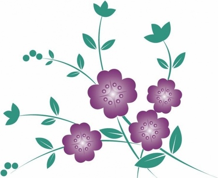 451x368 Flower Outline Free Vector Download (14,477 Free Vector)