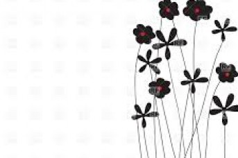 343x228 Wildflowers Silhouette Vector Free